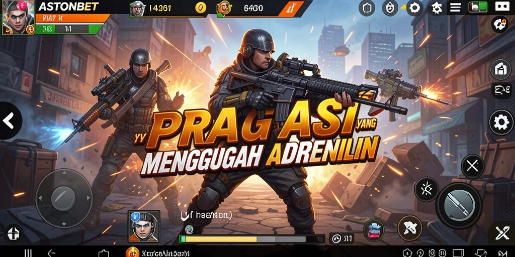 Screenshot gameplay ASTONBET menampilkan aksi pertempuran yang mendebarkan.