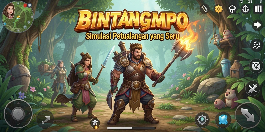 Tampilan mendetail dari permainan BINTANGMPO yang menarik