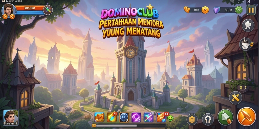 Tampilan gameplay yang menarik dan menegangkan dalam DOMINOCLUB.