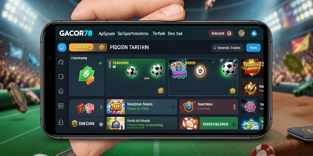 Tampilan antarmuka GACOR78 yang menarik dan intuitif untuk taruhan olahraga.