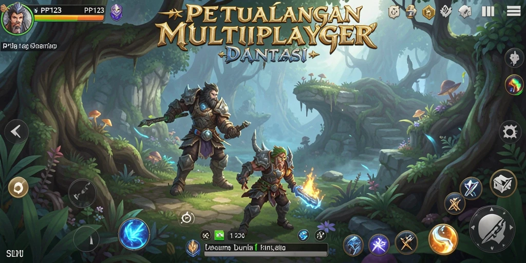 Tampilan gameplay menakjubkan di dunia MMORPG PP123.