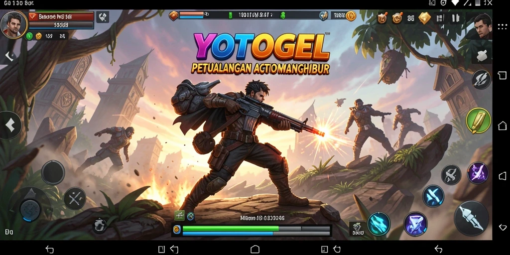 Screenshot dari YOTOGEL menampilkan aksi pertempuran yang mendebarkan.